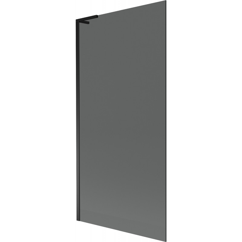 Mexen Next L vaňová zástenie 1-krídlové 90 x 150 cm, grafit, čierna - 895-090-000-03-40-70