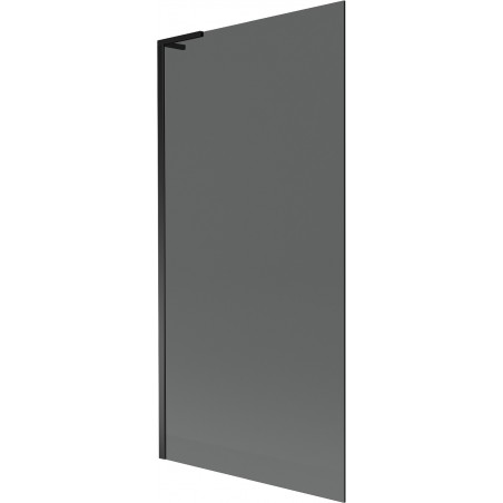 Mexen Next L vaňová zástenie 1-krídlové 90 x 150 cm, grafit, čierna - 895-090-000-03-40-70