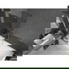 Mexen Next L vaňová zábrana na vane 1-krídlová 60 x 150 cm, grafit, kartáčovaný nikel - 895-060-000-03-40-97