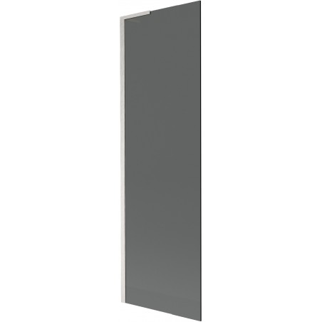 Mexen Next L vaňová zábrana na vane 1-krídlová 60 x 150 cm, grafit, kartáčovaný nikel - 895-060-000-03-40-97