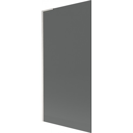 Mexen Next L vaňový paraván 1-krídlový 90 x 150 cm, grafit, brúsený nikel - 895-090-000-03-40-97