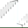 Mexen Next L, vaňová zástenka 1-krídlová 70 x 150 cm, čierny vzor, chróm - 895-070-000-03-70-01