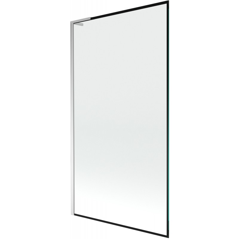 Mexen Next L vaňová zástena 1-krídlová 100 x 150 cm, čierny rám, chróm - 895-100-000-03-70-01