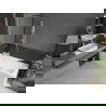 Mexen Next L vaňová zástena 1-krídlová 60 x 150 cm, čierny vzor, biela - 895-060-000-03-70-20