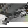 Mexen Next L vaňová zástenka 1-krídlová 80 x 150 cm, čierny vzor, biela - 895-080-000-03-70-20