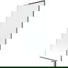 Mexen Next L vaňová zástenka 1-krídlová 80 x 150 cm, čierny vzor, biela - 895-080-000-03-70-20