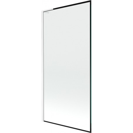 Mexen Next L vaňová sprchová stena 1-krídlová 90 x 150 cm, čierny vzor, biela - 895-090-000-03-70-20
