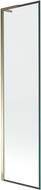 Mexen Next L vaňová zástena 1-krídlová 50 x 150 cm, čierny rám, zlatý - 895-050-000-03-70-50