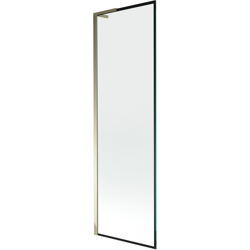 Mexen Next L vaňová zástena 1-dverová 60 x 150 cm, čierny vzor, zlatý - 895-060-000-03-70-50