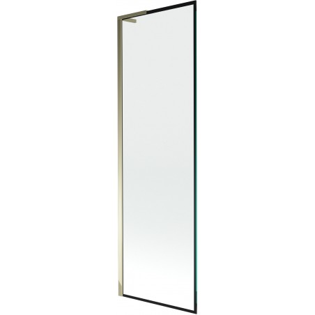 Mexen Next L vaňová zástena 1-krídlová 60 x 150 cm, čierny rám, zlatý - 895-060-000-03-70-50