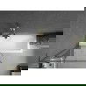 Mexen Next L vaňová zástenka 1-krídlová 80 x 150 cm, čierny vzor, zlatý - 895-080-000-03-70-50