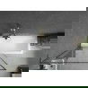 Mexen Next L vaňová zástena 1-krídlová 90 x 150 cm, čierny vzor, zlatá - 895-090-000-03-70-50