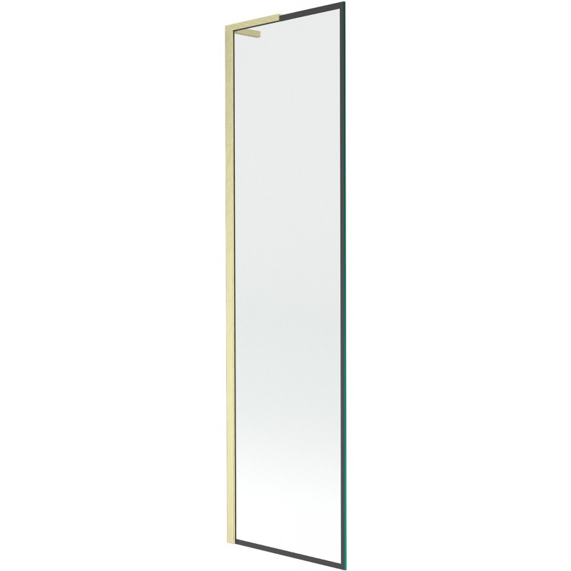 Mexen Next L vaňa 1-krídlová 50 x 150 cm, čierny vzor, zlatý brúsený - 895-050-000-03-70-55