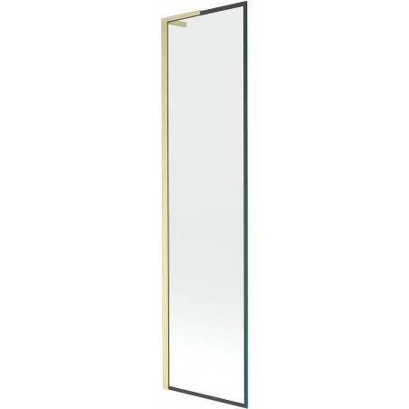 Mexen Next L vaňa 1-krídlová 50 x 150 cm, čierny vzor, zlatý brúsený - 895-050-000-03-70-55