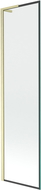 Mexen Next L vaňová zábrana 1-krídlová 50 x 150 cm, čierny rám, zlatý brúsený - 895-050-000-03-70-55