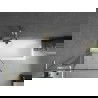 Mexen Next L vaňová zástena 1-krídlová 80 x 150 cm, čierny vzor, zlatý kartáčovaný - 895-080-000-03-70-55