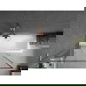 Mexen Next L paraván na vaňu 1-krídlový 100 x 150 cm, čierny vzor, brúsená meď - 895-100-000-03-70-65