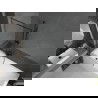 Mexen Next L vaňová zábrana 1-krídlová 80 x 150 cm, čierny vzor, gun gray brúsené - 895-080-000-03-70-66
