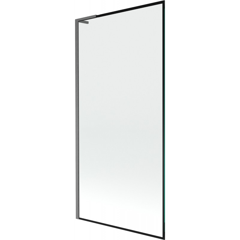 Mexen Next L vaňová zástena 1-krídlová 90 x 150 cm, čierny vzor, kartáčovaný šedý gun - 895-090-000-03-70-66