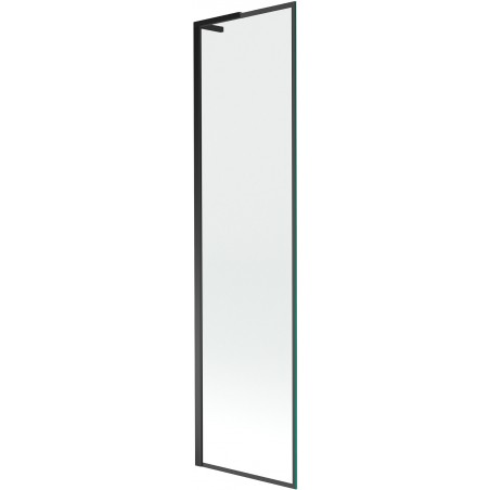 Mexen Next L vaňová zástenka 1-krídlová 50 x 150 cm, čierny vzor, čierny - 895-050-000-03-70-70