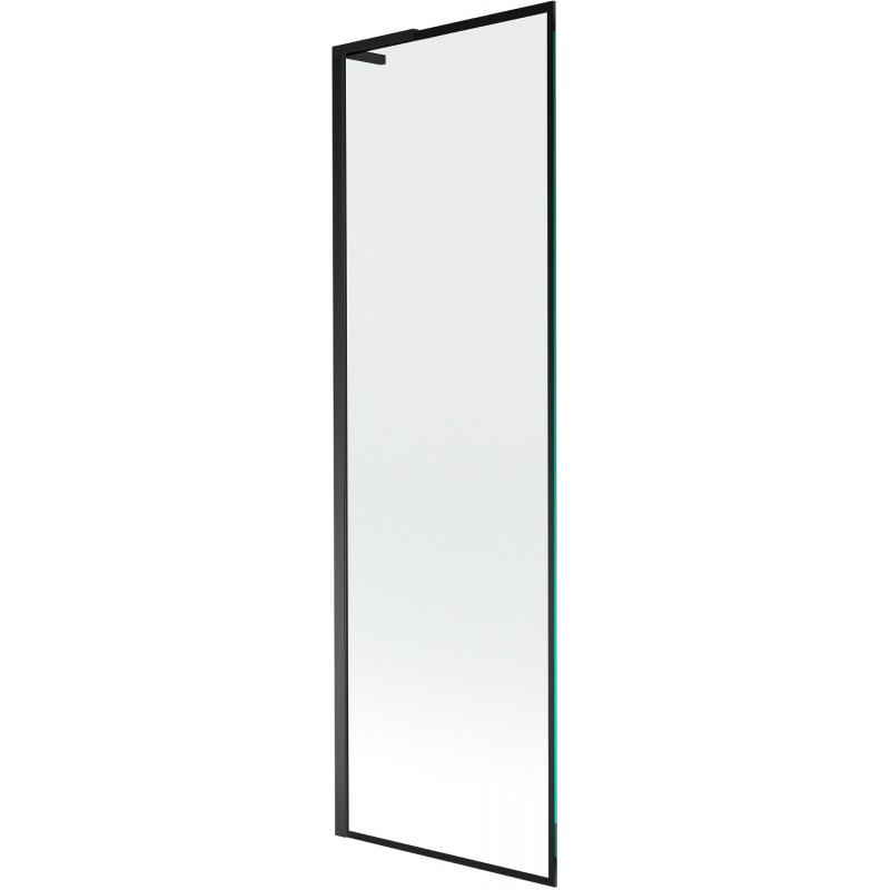 Mexen Next L vaňová zástena 1-krídlová 60 x 150 cm, čierny vzor, čierna - 895-060-000-03-70-70