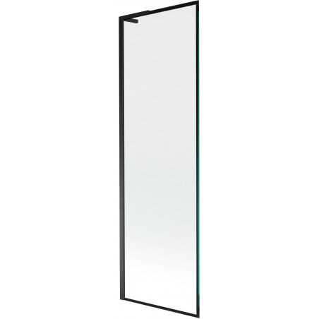 Mexen Next L vaňová zástena 1-krídlová 60 x 150 cm, čierny vzor, čierna - 895-060-000-03-70-70