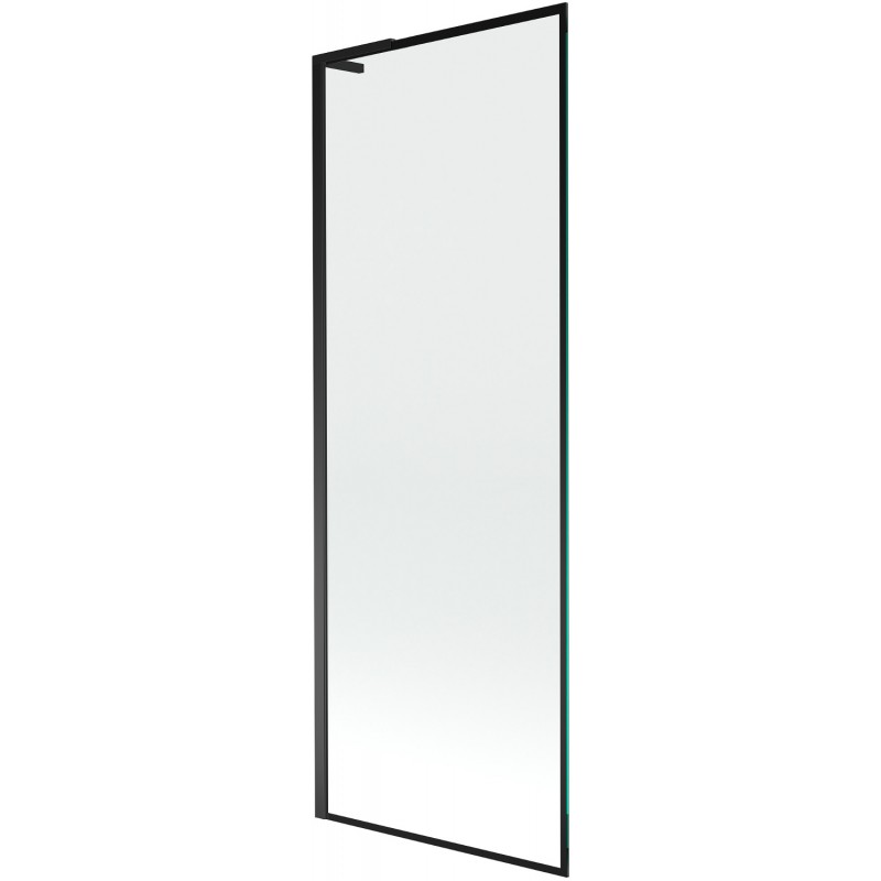 Mexen Next L vaňový paraván 1-krídlový 70 x 150 cm, čierny rám, čierny - 895-070-000-03-70-70