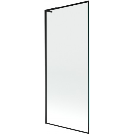 Mexen Next L sprchová zástenka na vaňu 1-dverová 80 x 150 cm, čierny rám, čierna - 895-080-000-03-70-70