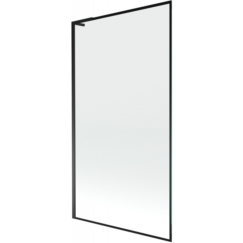 Mexen Next L zásten na vaňu 1-krídlový 100 x 150 cm, čierny vzor, čierny - 895-100-000-03-70-70