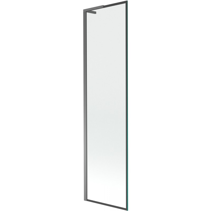 Mexen Next L jednokrídlová vaňová zástena 50 x 150 cm, čierny vzor, gun metal - 895-050-000-03-70-95