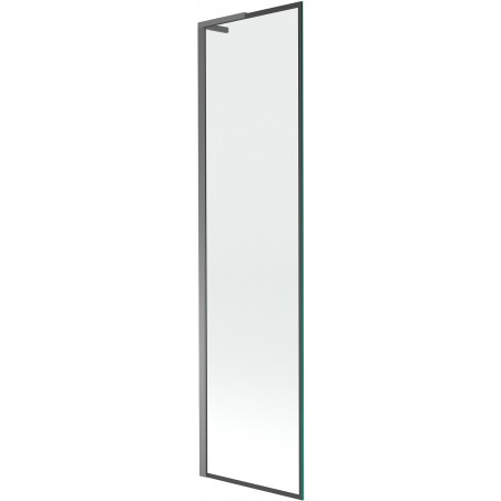 Mexen Next L sprchová zástena jednokrídlová 50 x 150 cm, čierny rám, gun metal - 895-050-000-03-70-95