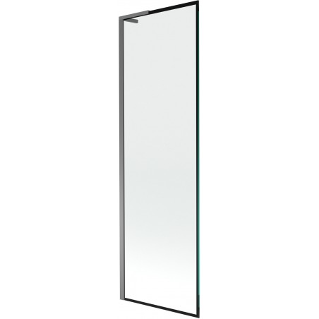 Mexen Next L vaňová zástená 1-krídlová 60 x 150 cm, čierny vzor, gun metal - 895-060-000-03-70-95
