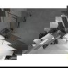 Mexen Next L vaňová zástená 1-krídlová 60 x 150 cm, čierny vzor, gun metal - 895-060-000-03-70-95