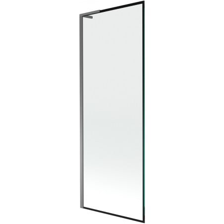 Mexen Next L vaňová zástena 1-krídlová 70 x 150 cm, čierny rám, gun metal - 895-070-000-03-70-95