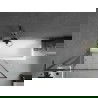 Mexen Next L vaňová zástena 1-krídlová 90 x 150 cm, čierny vzor, gun metal - 895-090-000-03-70-95