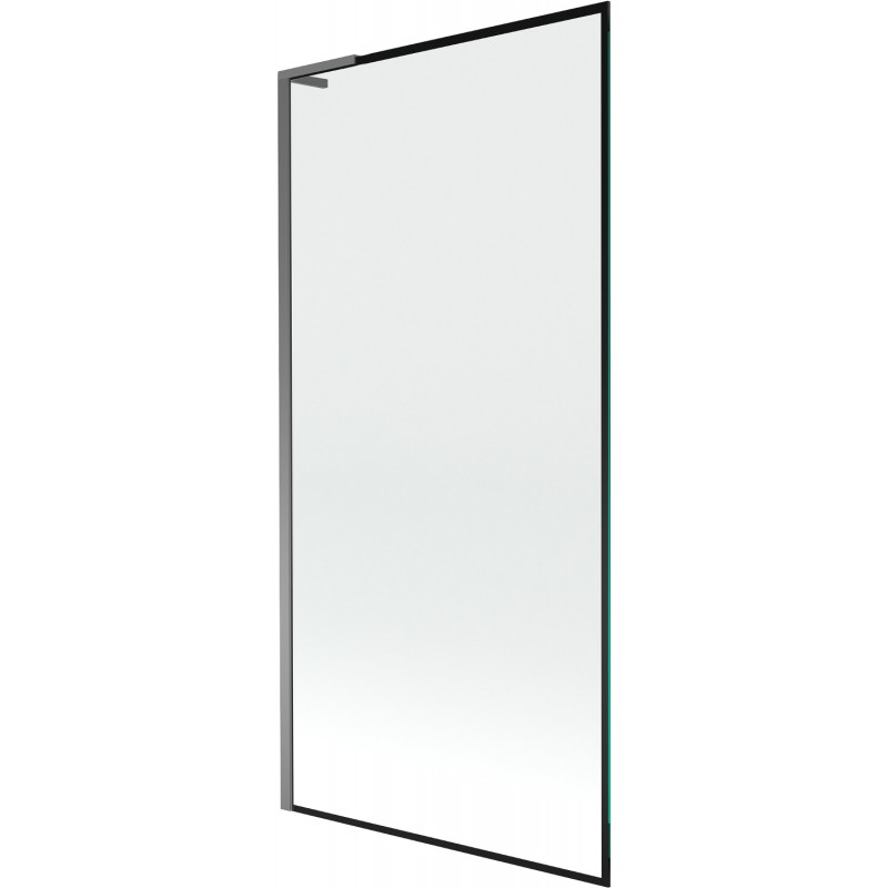 Mexen Next L vaňová zástena 1-krídlová 90 x 150 cm, čierny vzor, gun metal - 895-090-000-03-70-95