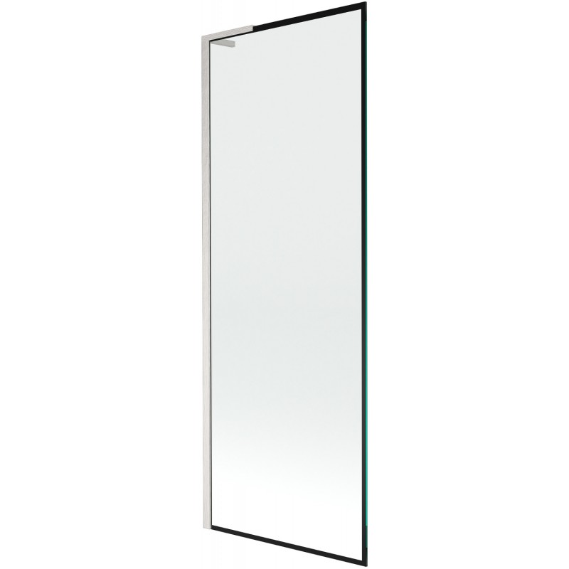 Mexen Next L vaňová zástena 1-krídlová 70 x 150 cm, čierny vzor, brúsený nikel - 895-070-000-03-70-97