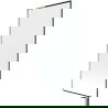 Mexen Next L vaňová zástena 1-krídlová 80 x 150 cm, čierny vzor, brúsený nikel - 895-080-000-03-70-97