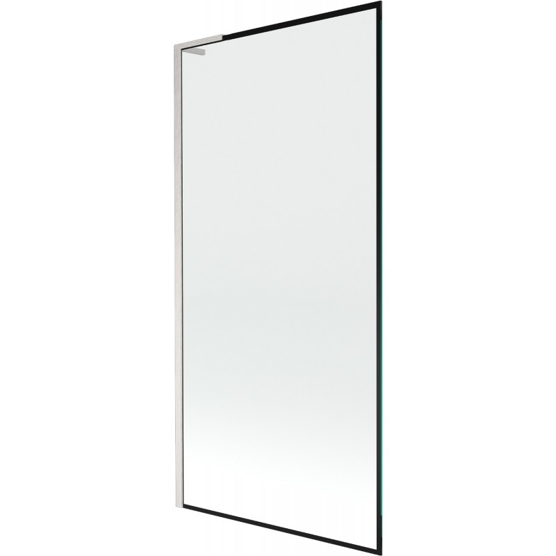 Mexen Next L vaňová zábrana 1-krídlová 90 x 150 cm, čierny vzor, brúsený nikel - 895-090-000-03-70-97