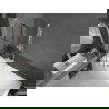 Mexen Next L vaňová zástena 1-krídlová 50 x 150 cm, čierny vzor, biela - 895-050-000-03-77-20