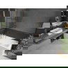 Mexen Next L vaňová zástena 1-dverová 70 x 150 cm, čierny vzor, ružové zlato - 895-070-000-03-77-60