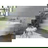 Mexen Mia voľne stojaca rohová ľavá vaňa 160 x 75 cm, biela, odtok zlatý - 52691607500L-50