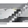 Mexen Mia voľne stojaca rohová ľavá vaňa 160 x 75 cm, biela, odtok zlatý - 52691607500L-50