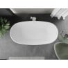 Mexen Eris voľne stojaca vaňa 155 x 80 cm, biela, biely prepad - 53441558000-20