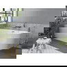Mexen Mia vaňa voľnostojaca rohová ľavá 170 x 80 cm, biela, prepad chróm - 52691708000L-01
