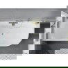 Mexen Mia voľne stojaca rohová ľavá vaňa 170 x 80 cm, biela, prepad z kartáčovanej zlato - 52691708000L-55