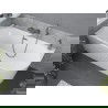 Mexen Mia voľne stojaca rohová vaňa ľavá 170 x 80 cm, biela, prepad gun gray brúsený - 52691708000L-66