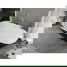 Mexen Eris voľne stojaca vaňa 155 x 80 cm, biela/čierna, preliv chróm - 53441558075-01