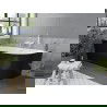 Mexen Mia voľne stojaca rohová vaňa ľavá 170 x 80 cm, biela/čierna, biely prepad - 52691708075L-20