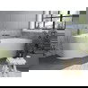 Mexen Mia voľne stojaca pravouhlá vaňa 170 x 80 cm, biela, prepad gun gray brúsený - 52691708000P-66